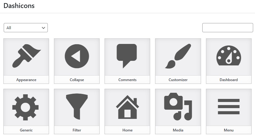 Dashicons WordPress / WP Tutorial