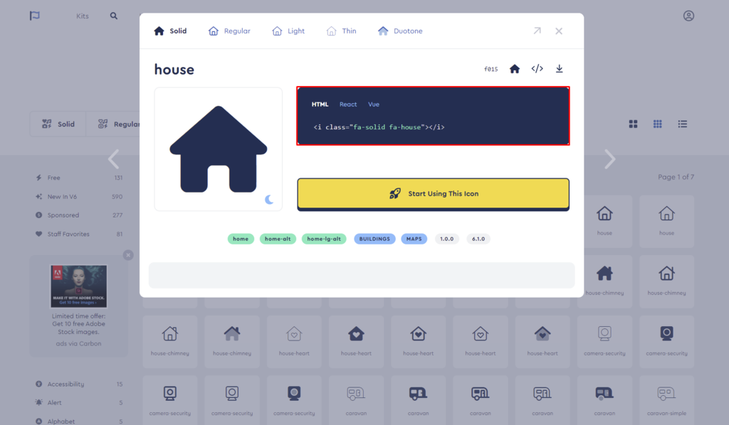 classe CSS dos ícones do Font Awesome / WP Tutorial